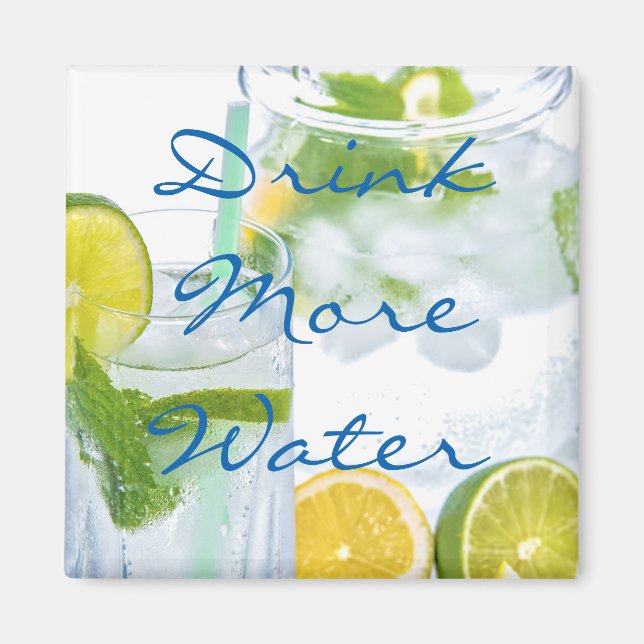Aimant Buvez plus d'eau (Devant)