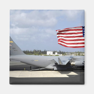 Aimant C-17 Globemaster III se repose sur l'en ligne de