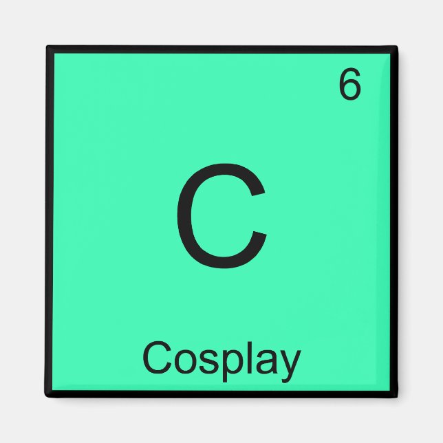 Aimant C - Cosplay Chimie Élément Symbole Costume Tee (Devant)