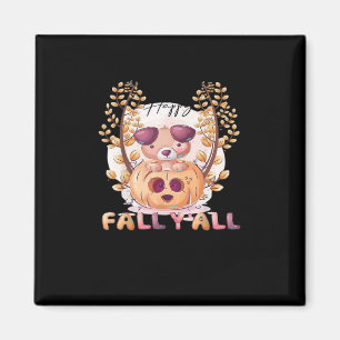 Aimant C’est automne Y’all Citrouille automne Halloween C