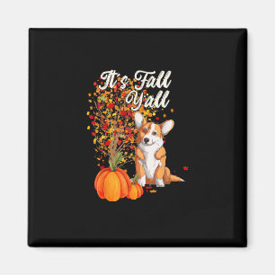 Aimant C’est automne Y’all Leaf Fall Tree Bonjour Automne
