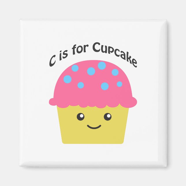 Aimant C est pour Cupcake (Devant)