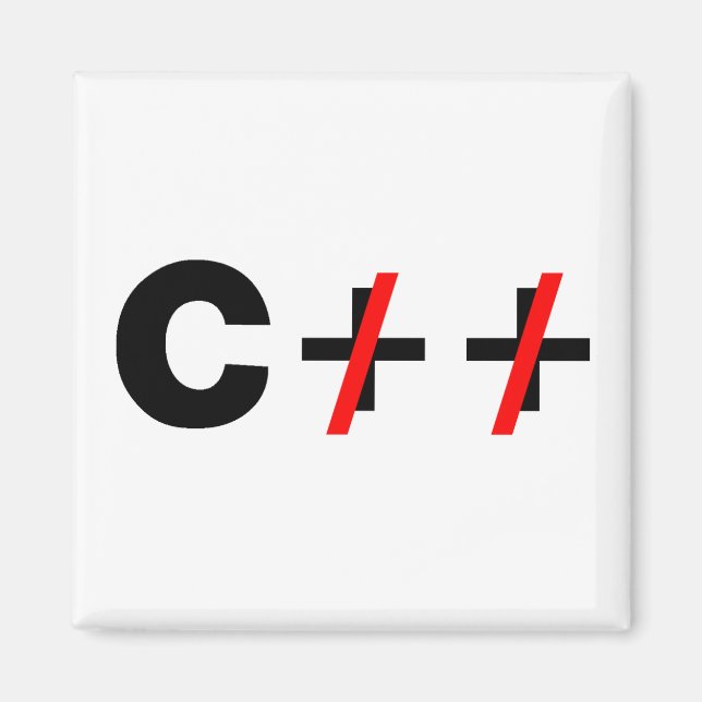 Aimant C, pas C++ (Devant)