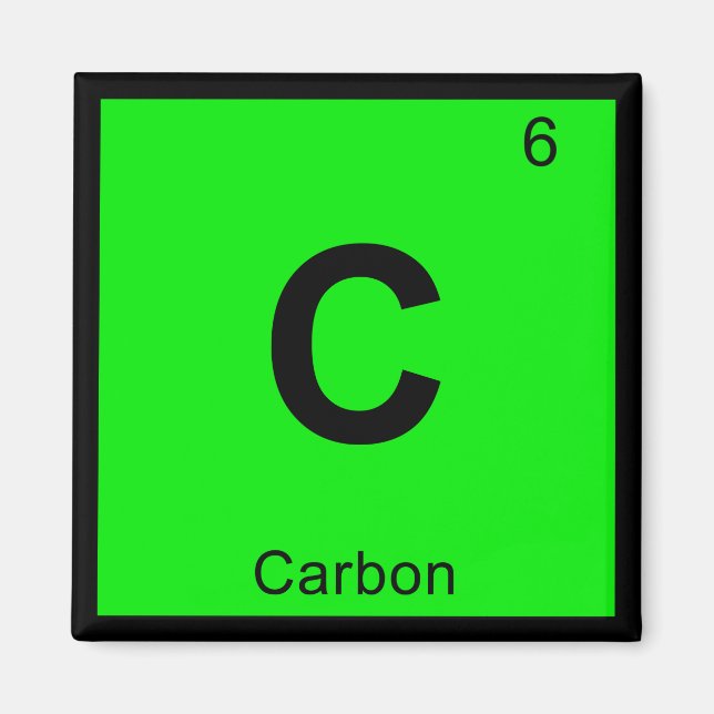 Aimant C - Symbole périodique de la table de chimie du ca (Devant)