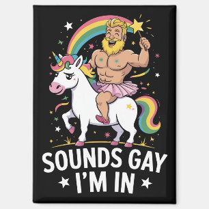 Aimant Ça a l'air gay j'entre