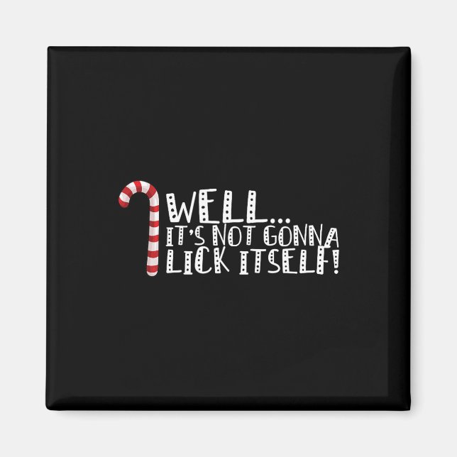 Aimant Ça ne va pas se lick soi-même - Noël coquin (Devant)