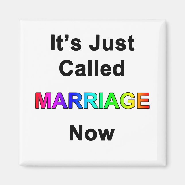 Aimant Ça s'appelle juste Mariage maintenant (Devant)