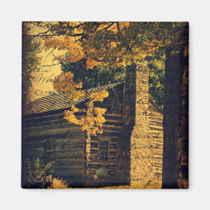Aimant Cabine de journal en automne