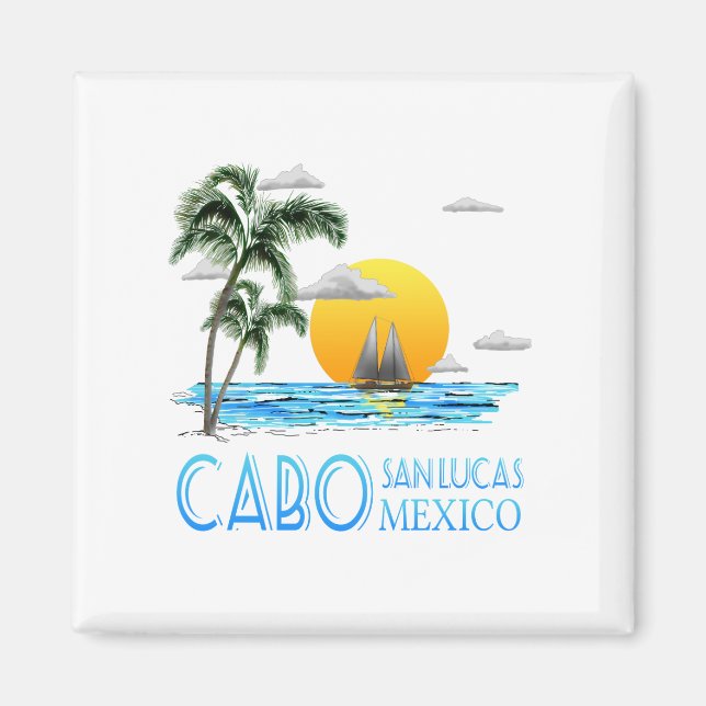 Aimant Cabo à voile tropical San Lucas Mexique (Devant)