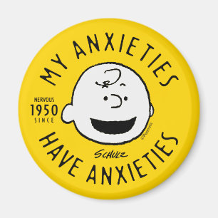 Aimant cacahuètes   Charlie Brown Nervous depuis 1950