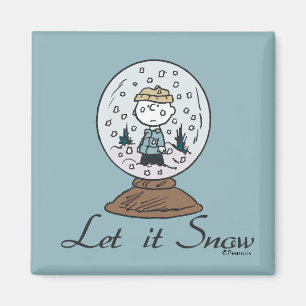 Aimant cacahuètes   Charlie Brown Snow Globe