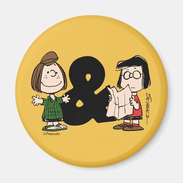 Aimant cacahuètes | Pepperment Patty & Marcie (Devant)