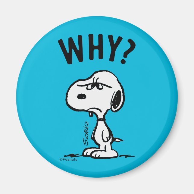 Aimant cacahuètes | Snoopy Se Demande Pourquoi ? (Devant)