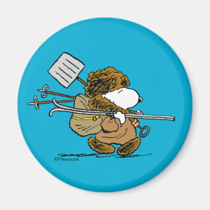 Aimant cacahuètes   Snoopy Snow Warrior