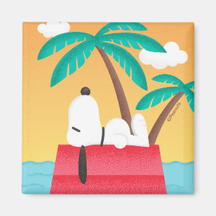Aimant cacahuètes   Snoopy Tropical Deco Dreams