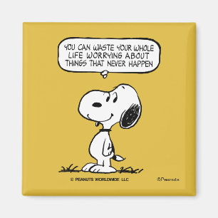Aimant cacahuètes Snoopy Vous ne pouvez pas regarder to