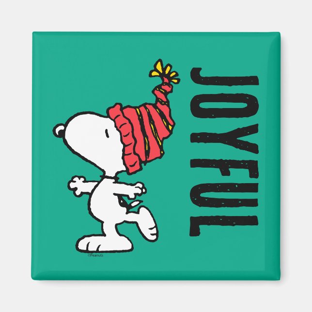 Aimant cacahuètes | Snoopy Winter Beanie Casquette (Devant)