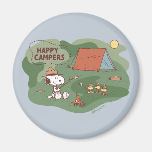Aimant cacahuètes   Snoopy & Woodstock Happy Campers