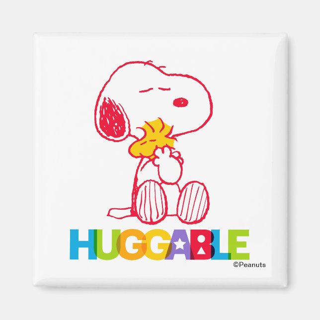 Aimant cacahuètes | Snoopy & Woodstock Huggable (Devant)