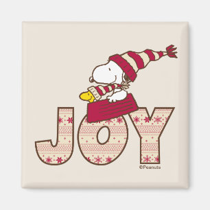 Aimant cacahuètes   Snoopy & Woodstock Joy Sled Ride