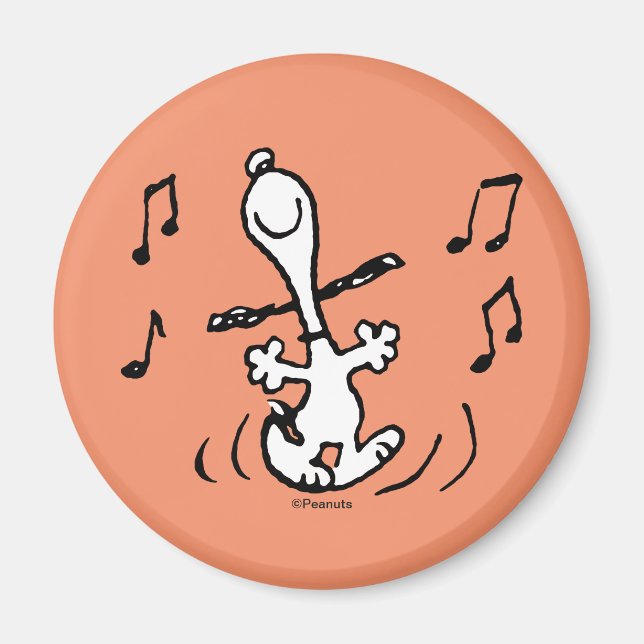 Aimant cacahuètes | Une Danse Heureuse Snoopy (Devant)