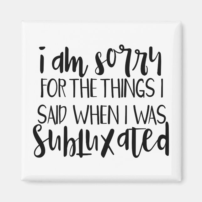 Aimant Cadeau chiropratique, Cadeau chiropratique, Chirop (Devant)