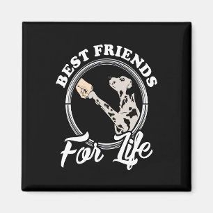 Aimant Cadeau dalmate Les meilleurs amis pour la vie