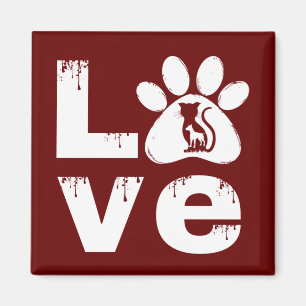 AIMANT CADEAU D'ANIMAL DE COMPAGNIE PATTE D'AMOUR