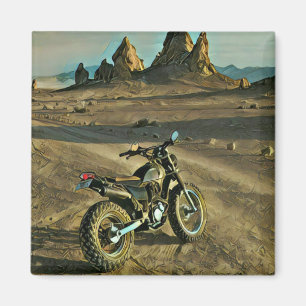 Aimant cadeau d'anniversaire vintage motocycliste