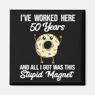 Aimant Cadeau d'appréciation pour 50 ans de travail