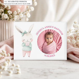 Aimant Cadeau de baptême pour fille avec photo spéciale