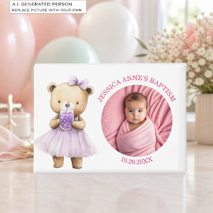 Aimant Cadeau de baptême pour fille avec photo spéciale