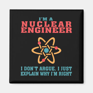 Aimant Cadeau de citation drôle d'ingénieur nucléaire pou
