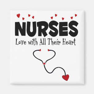 Aimant Cadeau de coeur de l'infirmière