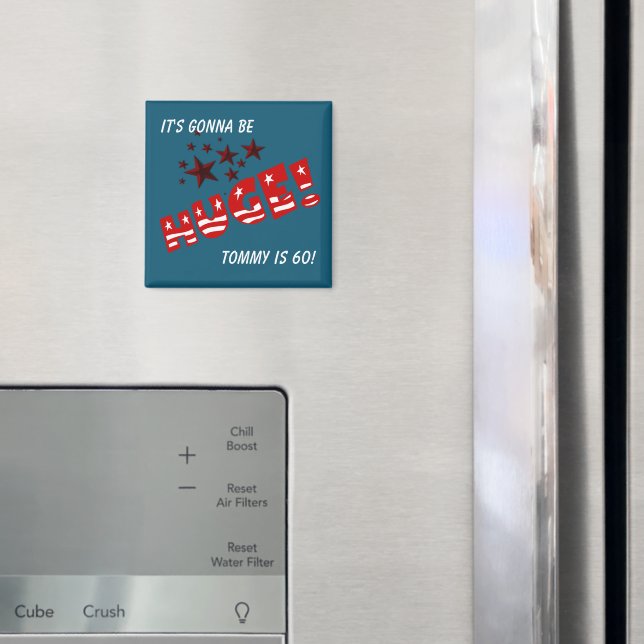 Aimant Cadeau de fête de célébration d'anniversaire ÉNORM (In situ (réfrigérateur))