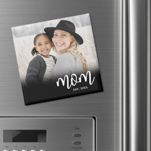 Aimant Cadeau de fête des mères photo établi par maman