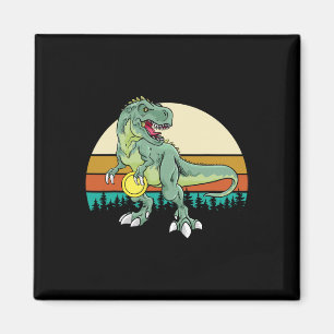Aimant Cadeau de golfeur de dinosaure Dino rétro T Rex Di