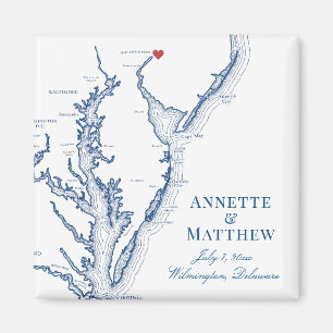 Aimant Cadeau de mariage Wilmington Delaware