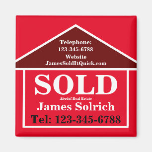 Aimant CADEAU DE MARKETING IMMOBILIER Pour Clients Modern