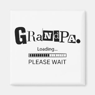 Aimant Cadeau de révélation de grossesse drôle pour papy