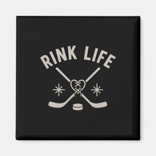Aimant Cadeau de saison hivernale minimaliste de hockey s