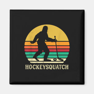 Aimant Cadeau de Sasquatch de hockey drôle Bigfoot de ter