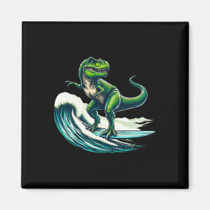 Aimant Cadeau de surfeur de dinosaure T-rex pour M