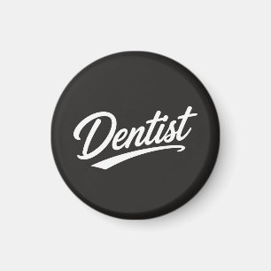 Aimant Cadeau de typographie de scénario de dentiste 