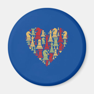 Aimant Cadeau d'échecs J'Aime Vraiment Les Échecs