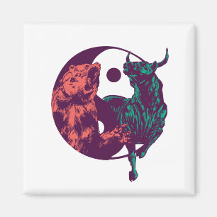 Aimant Cadeau des commerçants de la journée Bull et Bea