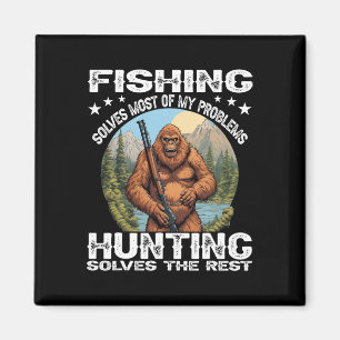 Aimant Cadeau drôle de pêche chasse Halloween humour chas