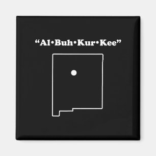 Aimant Cadeau drôle de phonétique Albuquerque Nouveau-Mex