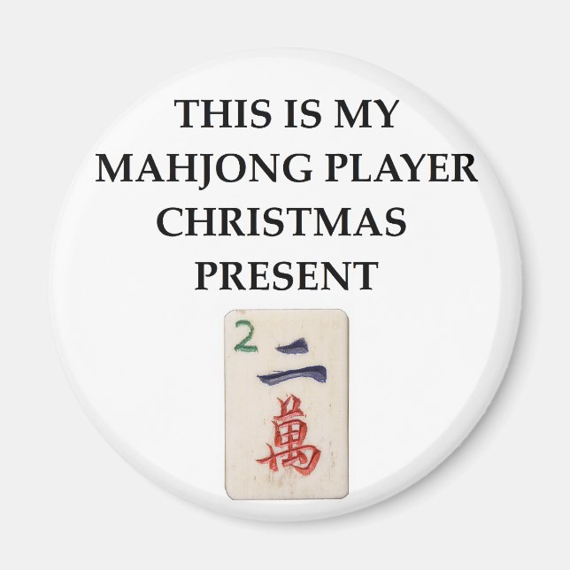 Aimant cadeau mahjong (Devant)