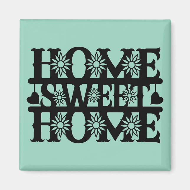 Aimant Cadeau Nouvelle Maison - Maison, Douce Maison (Devant)